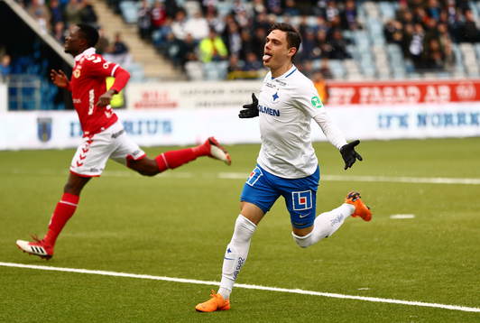 Norrköpings David Moberg Karlsson jublar