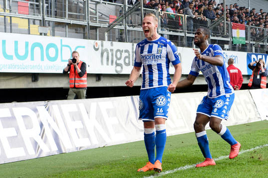IFK Göteborgs Gustav Engvall jublar