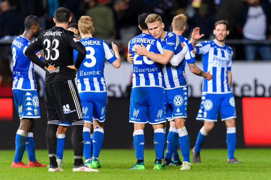 IFK Göteborgs Carl Starfelt jublar efter