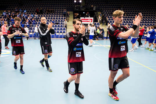 HK Malmös Fredrik Lindahl, Patrik Kvalvik, Simon Nyberg