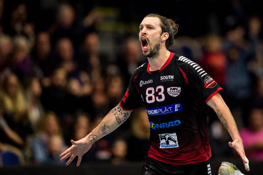 HK Malmös Fredrik Petersen jublar