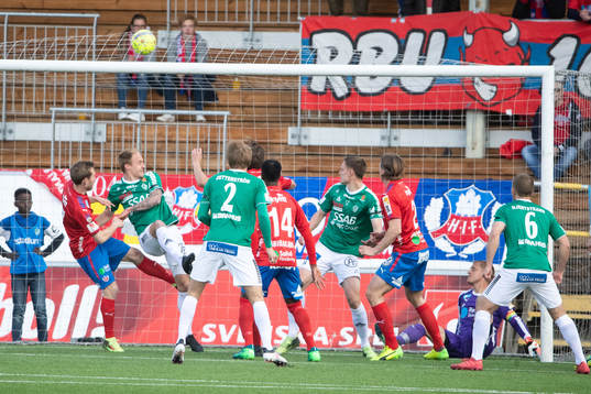 Brages gör 1-0 i fotbollsmatchen i superettan mellan Brage