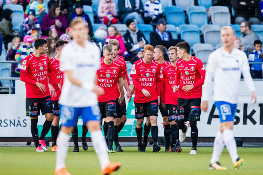 Trelleborgs Dennis Hadzikadunic jublar