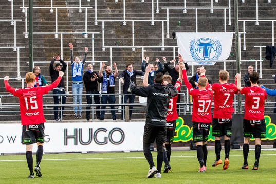 Trelleborgs spelare jublar