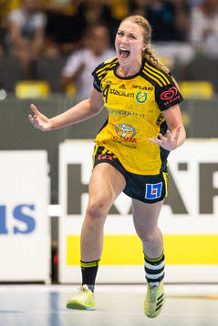 Sävehofs Linnea Pettersson jublar