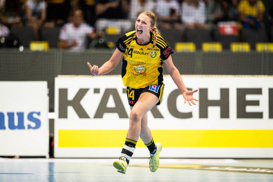 Sävehofs Linnea Pettersson jublar