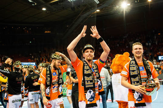 Kristianstads Olafur Gudmundsson och Philip Henningsson