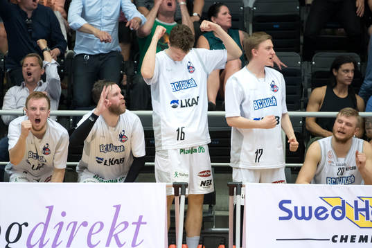 Luleås spelare jublar