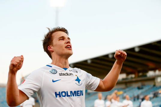 Norrköpings Simon Skrabb  jublar