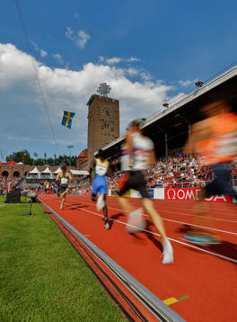 Löpare på Stockholms Stadion