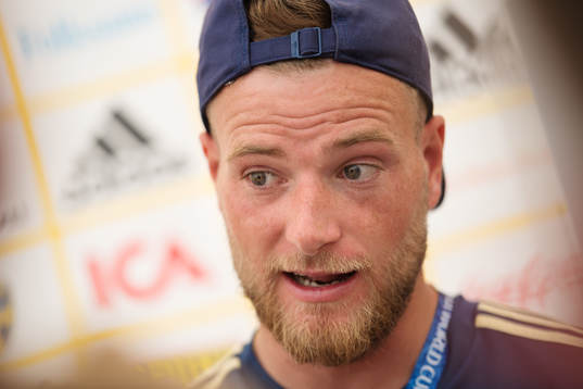 John Guidetti of the Swedish national football team