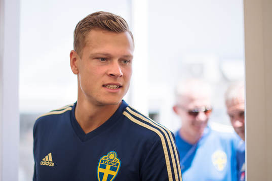 Viktor Claesson of the Swedish national football team