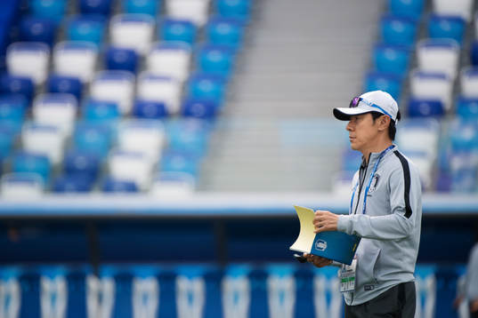 Head coach Shin Taeyong of the South Korean national