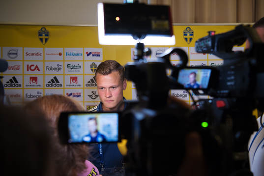 Viktor Claesson of the Swedish national football team is