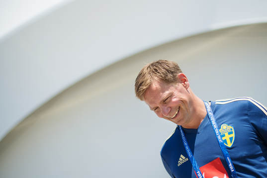 Scout Roger Sandberg of the Swedish national football team