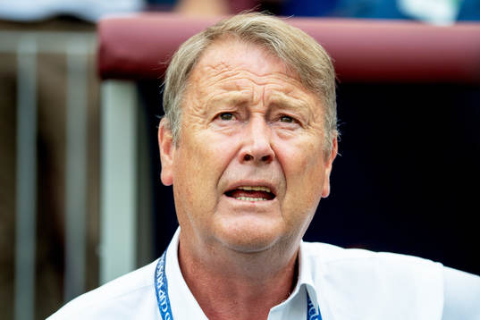 head coach Åge Hareide of Denmark