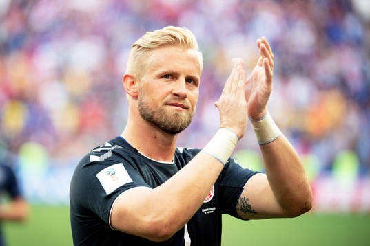 goalkeeper Kasper Schmeichel of Denmark