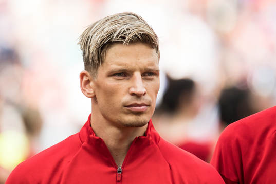 Jens Stryger Larsen of Denmark prior the FIFA World Cup