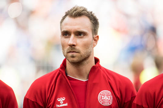 Christian Eriksen of Denmark prior the FIFA World Cup group