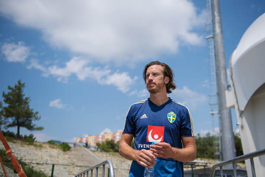 Gustav Svensson of the Swedish national football team