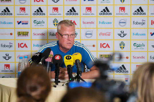 Head coach Janne Andersson of the Swedish national football