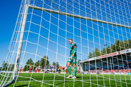 Goalkeeper Stian Bolstad of Strømmen looks dejected