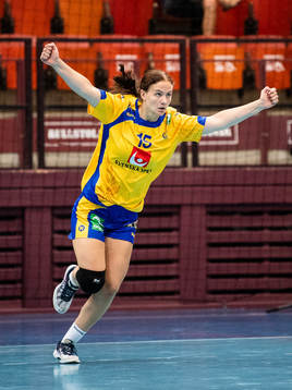Sveriges Hanna Wedenby jublar