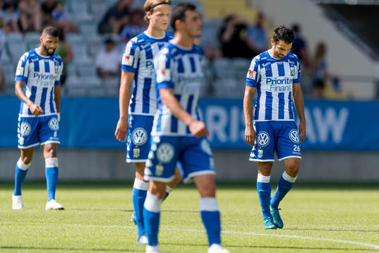 IFK Göteborgs André Calisir deppar på väg in i halvlek