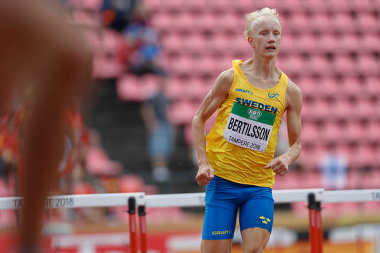Anton Bertilsson of Sweden competes