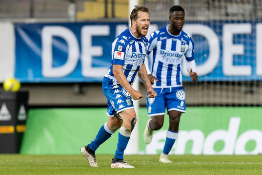 IFK Göteborgs Tobias Hysén reagerar