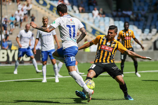 Norrköpings David Moberg Karlsson och Häckens Paulinho