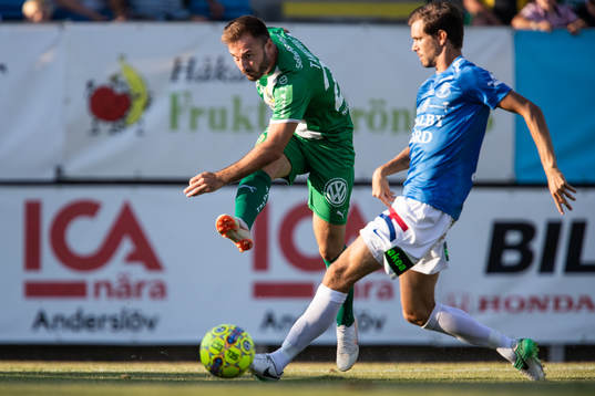 Hammarbys Muamer Tankovic och Trelleborgs Zoran Jovanovic