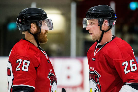 Malmö Redhawks Jens Olsson och Axel Wemmenborn