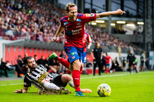 Landskronas Igor Arsenijevic och Helsingborgs Anders Degn