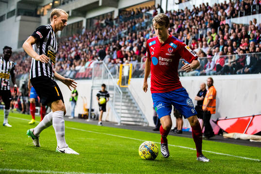 Landskronas Måns Ekvall och Helsingborgs Rasmus Jönsson