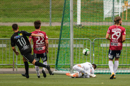 Hisingbackas Haris Skenderovic gör 1-1
