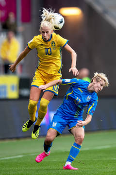 Sveriges Sofia Jakobsson och Ukrainas Natiia Pantsulia