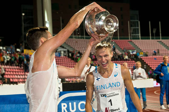 Topi Raitanen, FIN and Tuomo Salonen, FIN celebrates winner