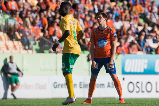 Sondre Fet of Aalesund  looks dejected