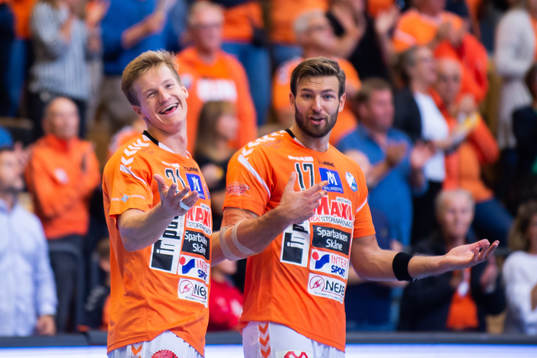 Kristianstads Alfred Ehn och Helge Freiman agerar