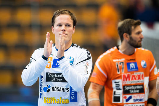 Kristianstads målvakt Richard Kappelin jublar