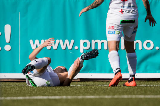 Rosengårds Iva Landeka blir liggandes