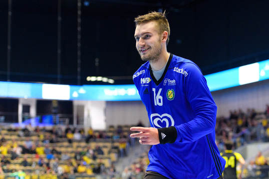 Sävehofs målvakt Agust Eli Björgvinsson
