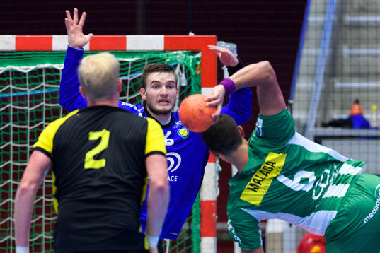 Sävehofs målvakt Agust Eli Björgvinsson