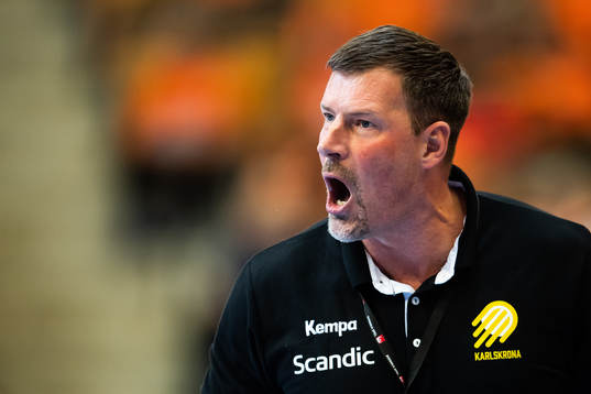 Karlskronas  tränare Robert Andersson