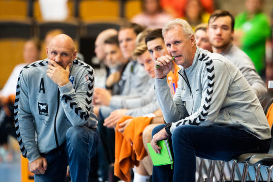 Kristianstads tränare Ola Lindgren och assisterande