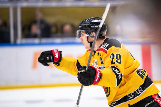 Luleås Erik Gustafsson jublar