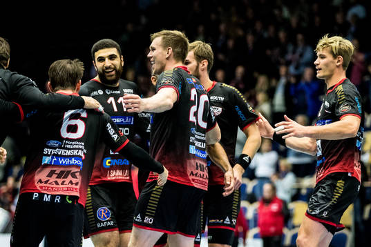 HK Malmös spelare jublar
