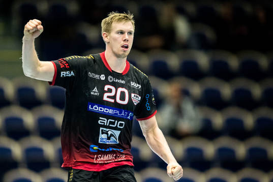 HK Malmös Adam Lönn jublar