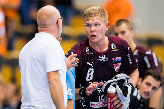 Lugis Markus Sjöbrink får rött kort
